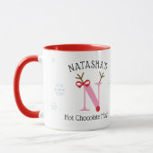 Girls Personalized Reindeer N Hot Chocolate Mug Mok (Links)