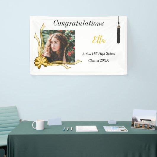 Girl's Photo Afstuderen Banner (Beurs)