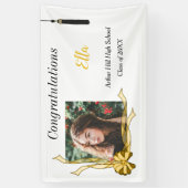 Girl's Photo Afstuderen Banner (Verticaal)