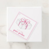 Girls Pink Cadeau Gift Label (In situ)