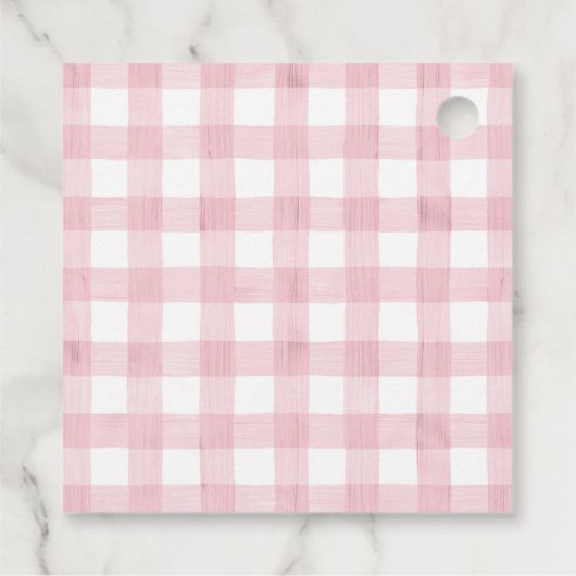 Girls Pink Cadeau Gift Label (Achterkant)