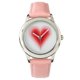 Girls Pink Heart Valentijnsdag Watch Horloge