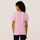Girl's Pink Lucky Lab T-Shirt (Achterkant volledig)