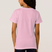 Girl's Pink Lucky Lab T-Shirt (Achterkant)