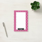 Girls Pink Personalized Panda Beer Animal Kinder Post-it® Notes (Kantoor)