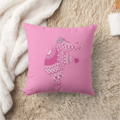 Girl's Pink Princess Cute Elephant American MoJo P Kussen (Deken)