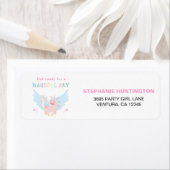 Girls Pink Unicorn Magical Day Birthday Party Etiket (Insitu)