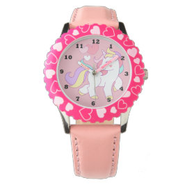 Girls Pink Unicorn Watch Horloge