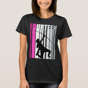 Girls Pinky Archery 14th Birthday Bow Arrow Archer T-shirt