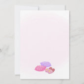 Girls Pizza & Pajama Party Invite - Sleepover Fun Kaart (Achterkant)