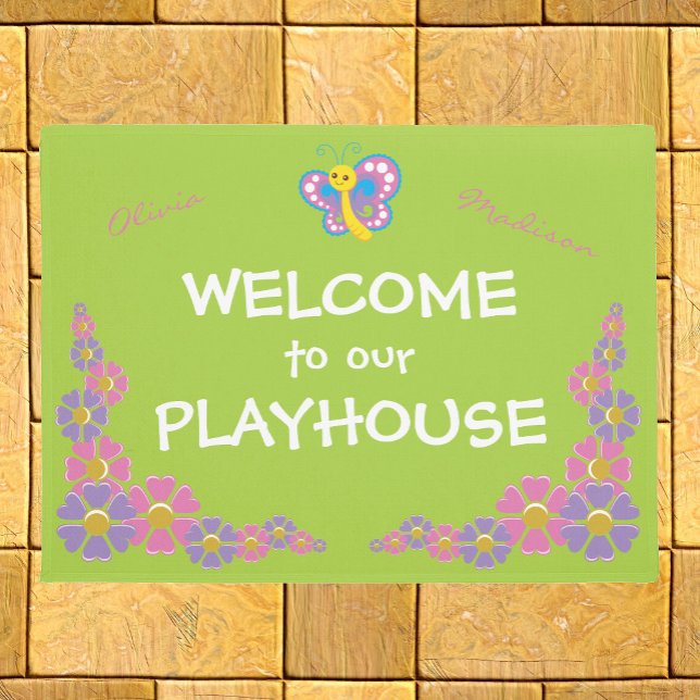 Girls Playhouse welkom Deurmat (Creator heeft geüpload)