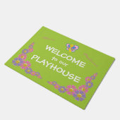 Girls Playhouse welkom Deurmat (Schuin)