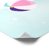 Girls Pool Party Ice Cream Birthday Welkom Poster (Hoek)