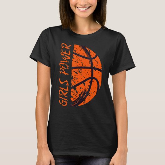 Girls Power Basketball T-shirt (Voorkant)