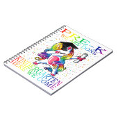 Girls Pre-K Afstuderen Magical Unicorn Gift Notitieboek (Linkerzijde)