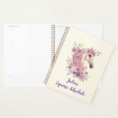 Girls Pretty Ponies Pastel Floral Horse Planner (Display)