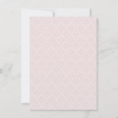 Girls Princess Invite, Tea party Invitation Kaart (Achterkant)