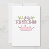 Girl's Prinses & Coach Uitnodiging voor verjaardag (Achterkant)