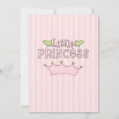 Girl's Prinses & Coach Uitnodiging voor verjaardag (Achterkant)