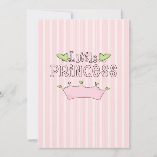 Girl's Prinses & Coach Uitnodiging voor verjaardag (Achterkant)