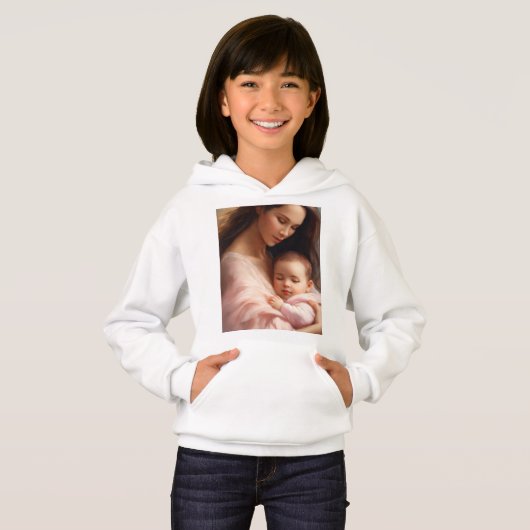 Girl's Pullover Hoodie (Voorkant volledig)