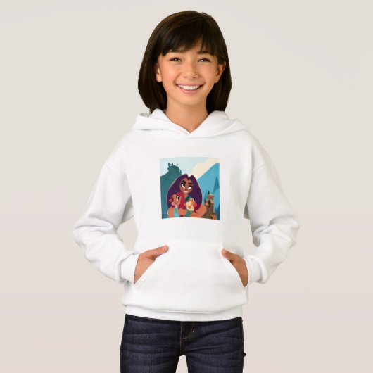 Girl's Pullover Hoodie (Voorkant volledig)