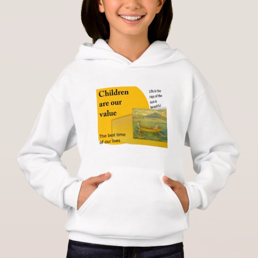 Girl's Pullover Hoodie (Voorkant)