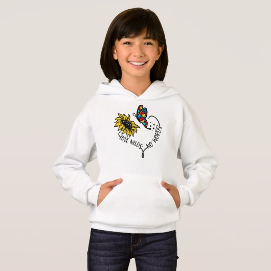 Girl's Pullover Hoodie (Voorkant volledig)