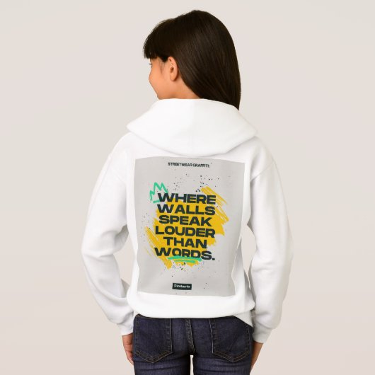 Girl's Pullover Hoodie (Achterkant volledig)