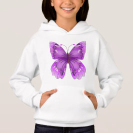 Girl's Pullover Hoodie - Butterfly