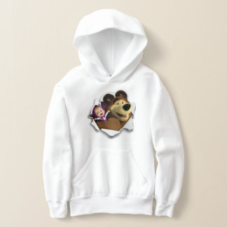 Girl's Pullover Hoodie Masha en het Beer
