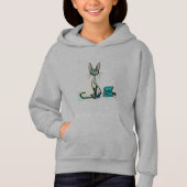 GIRLS' PULLOVER HOODIE - SIAMESE CAT (Voorkant)