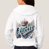 Girl's Pullover Hoodie wanneer angstaanjagend je k (Achterkant)