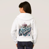 Girl's Pullover Hoodie wanneer angstaanjagend je k (Achterkant volledig)