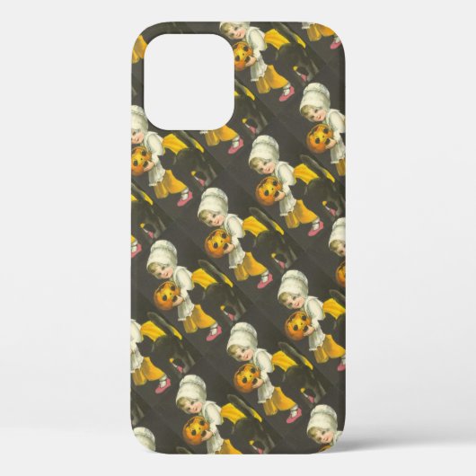 Girls Pumpkin Cat  Halloween Case-Mate iPhone Case (Achterkant)