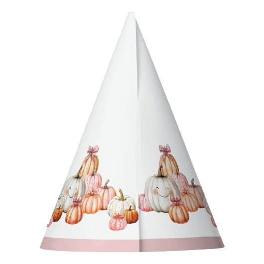 Girl's Pumpkin Patch Bows Verjaardagsfeestje Feesthoedjes (Achterkant)