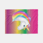 Girls Rainbow Unicorn Fleece (Voorkant (Horizontaal))