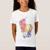 Girls Rainbow Unicorn T-shirt (Voorkant)