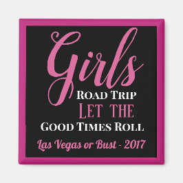 Girl's Road Trip Personalized Magneet