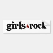Girls Rock Bumpersticker (Voorkant)