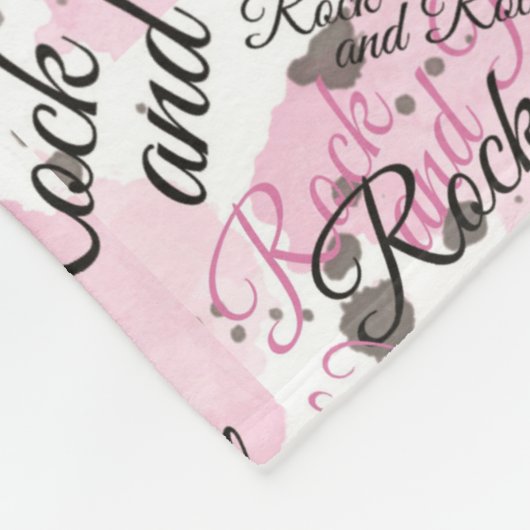 Girls rock- en roll-fleece deken (Hoek)