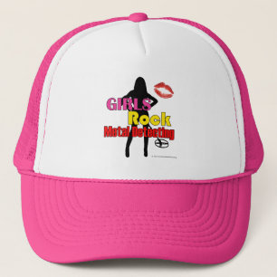 Girls Rock Metal Detecting Trucker Hat in PINK Pet