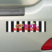 Girls Rock Metal Detection Bumpersticker (Op auto)