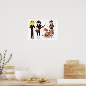 Girls Rock Poster (Keuken)
