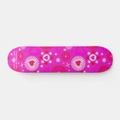 GIRLS ROCK PRO SKATEBOARD - HOT PINK FUSHIA - TOP (Horizontaal)