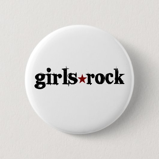 Girls Rock Ronde Button 5,7 Cm (Voorkant)