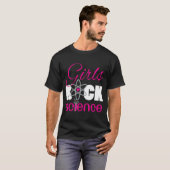 Girls Rock Science Fun Scientist T-shirt (Voorkant volledig)