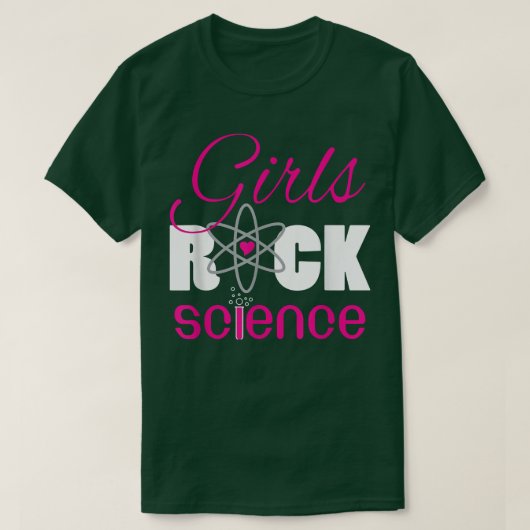 Girls Rock Science lover Fun Scientist 894 T-shirt (Design voorkant)