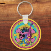 Girls Rock Skull & Crossbones Sleutelhanger (Voorkant)