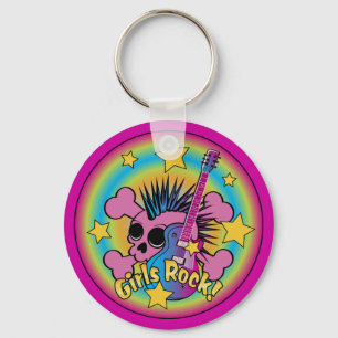 Girls Rock Skull Sleutelhanger